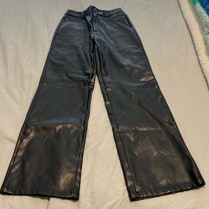 Faux leather pants. Size XS